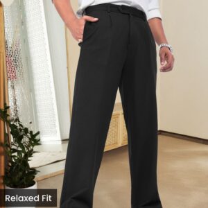Black Solid Korean Pants
